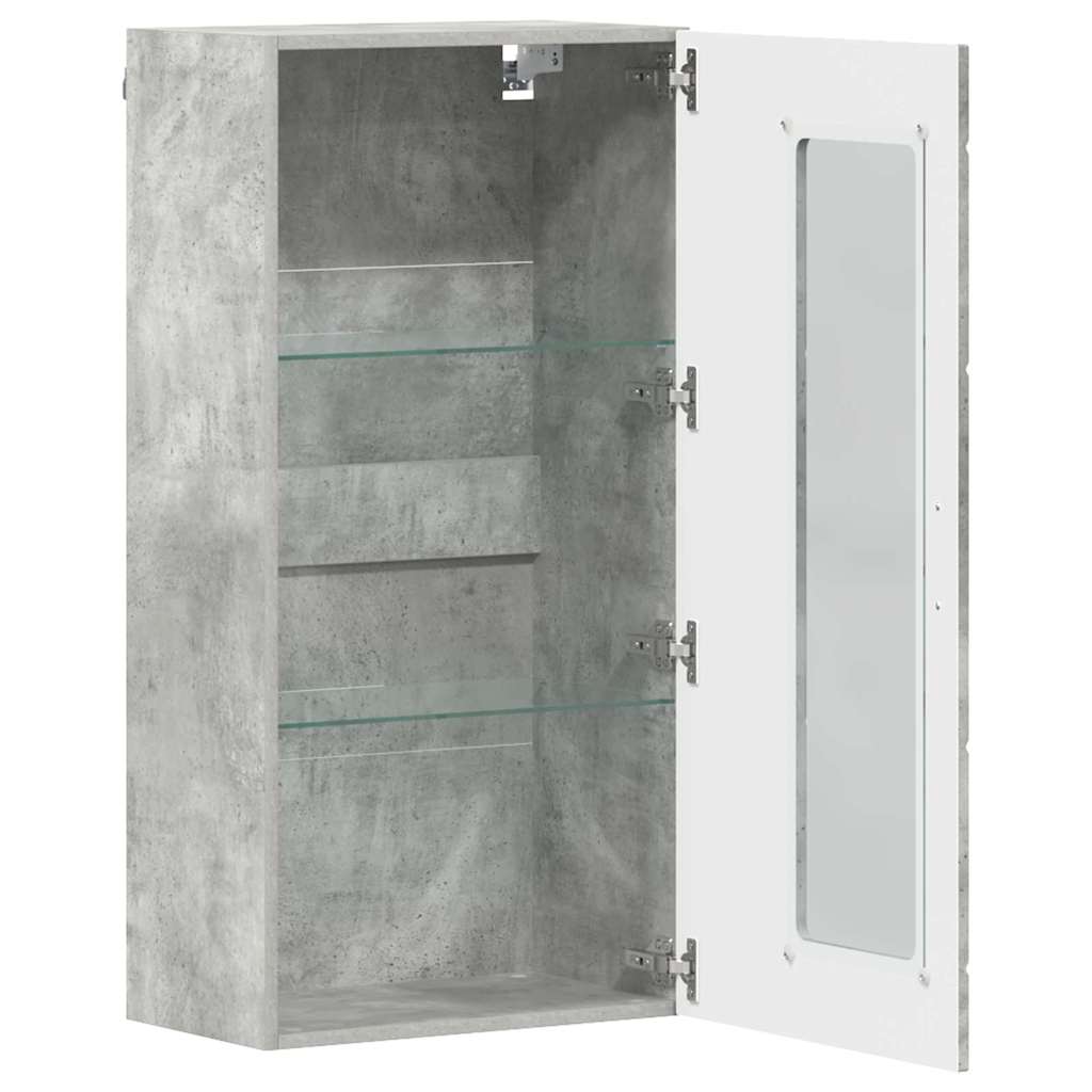 Holzschrank | Wandschrank | Vitrine | mit Glastür | Schrankmöbel | Wandmontiert