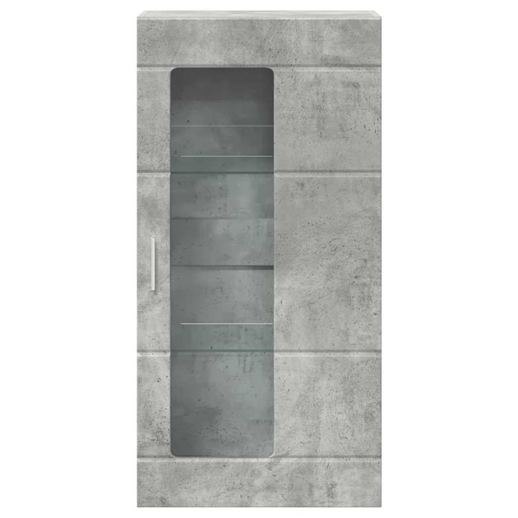 Holzschrank | Wandschrank | Vitrine | mit Glastür | Schrankmöbel | Wandmontiert