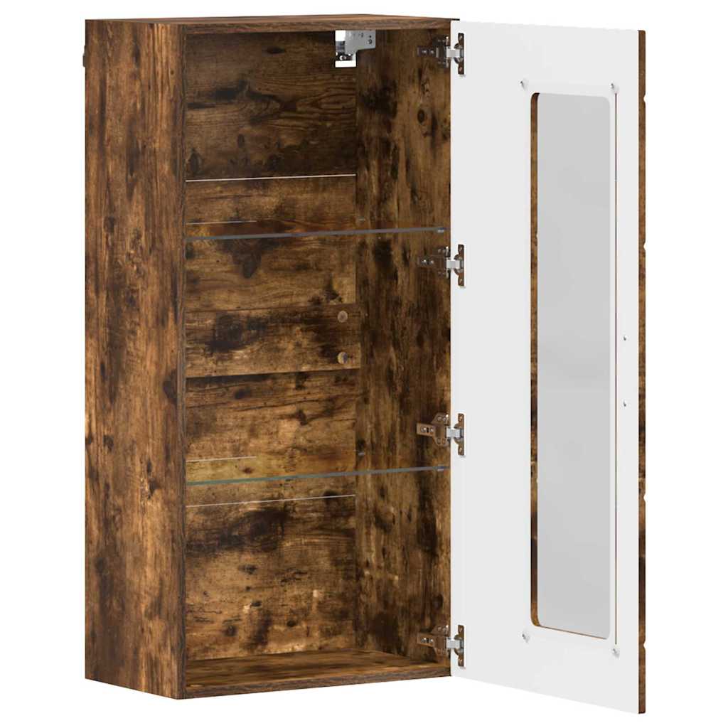 Holzschrank | Wandschrank | Vitrine | mit Glastür | Schrankmöbel | Wandmontiert