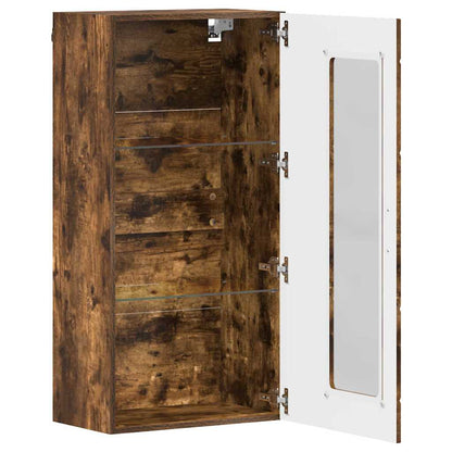 Holzschrank | Wandschrank | Vitrine | mit Glastür | Schrankmöbel | Wandmontiert