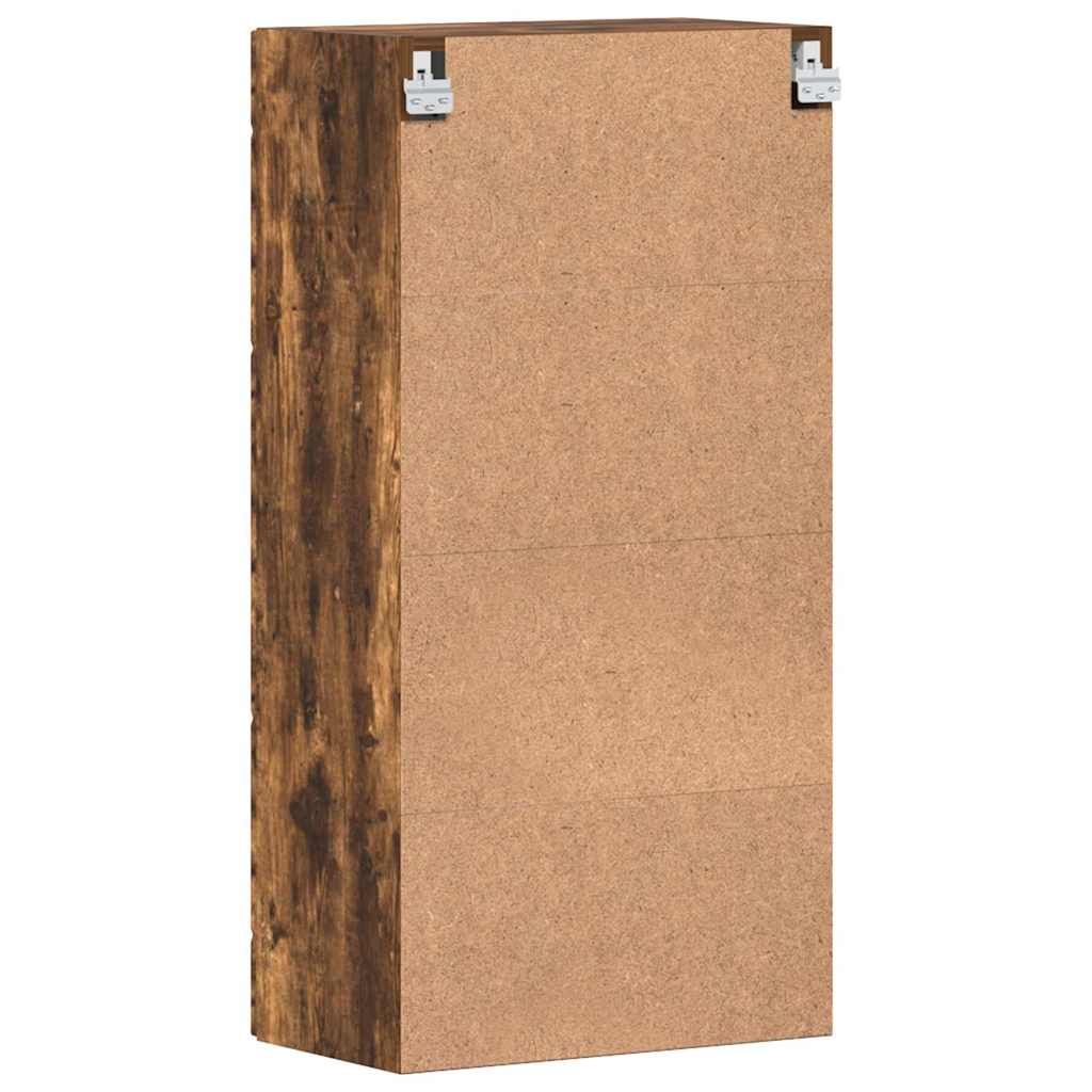 Holzschrank | Wandschrank | Vitrine | mit Glastür | Schrankmöbel | Wandmontiert