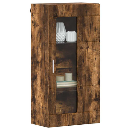 Holzschrank | Wandschrank | Vitrine | mit Glastür | Schrankmöbel | Wandmontiert