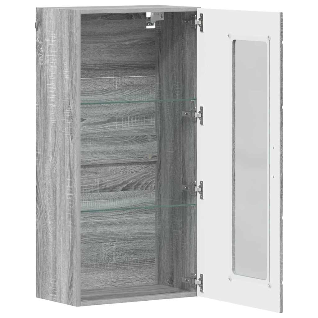 Holzschrank | Wandschrank | Vitrine | mit Glastür | Schrankmöbel | Wandmontiert