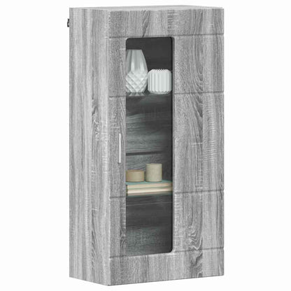 Holzschrank | Wandschrank | Vitrine | mit Glastür | Schrankmöbel | Wandmontiert
