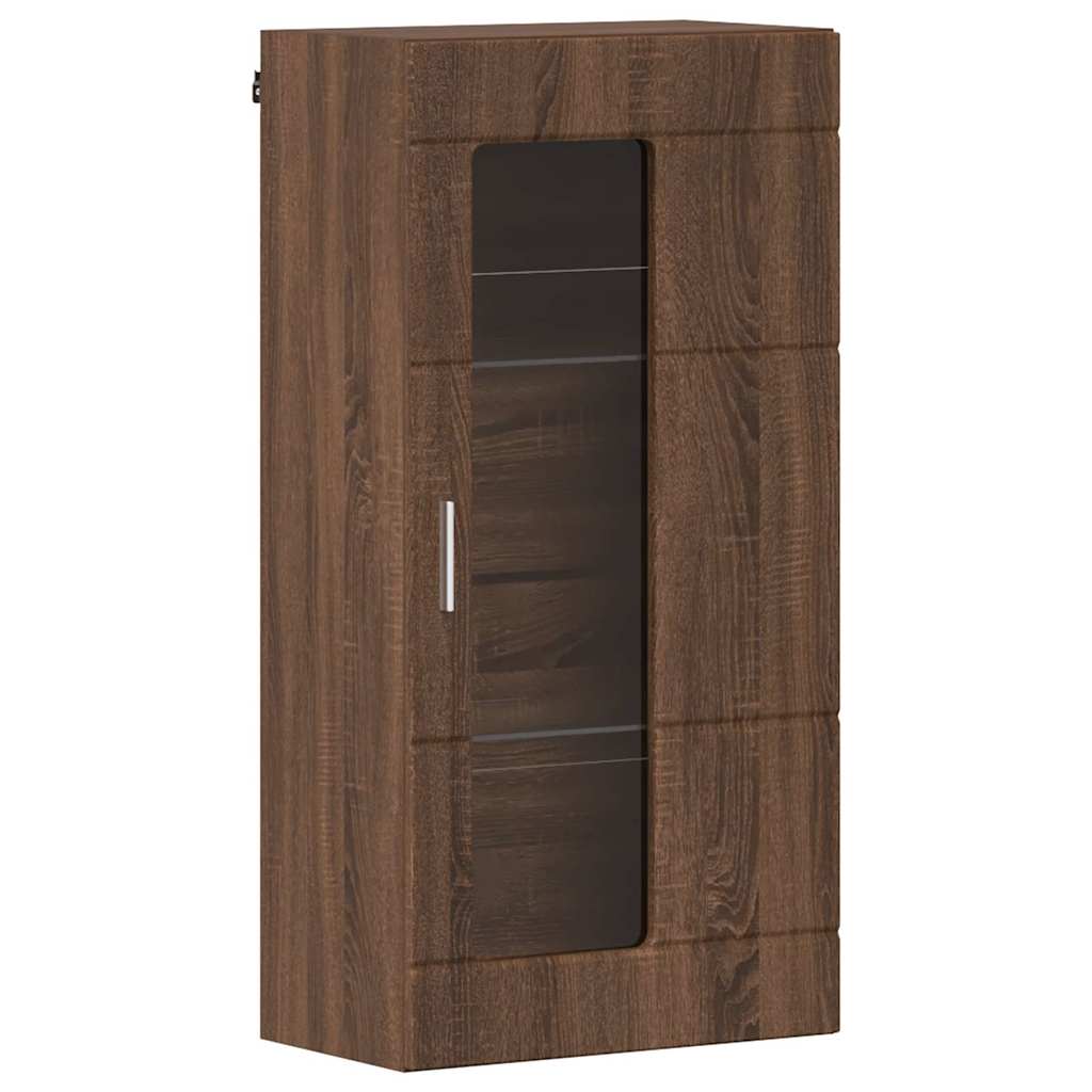 Holzschrank | Wandschrank | Vitrine | mit Glastür | Schrankmöbel | Wandmontiert