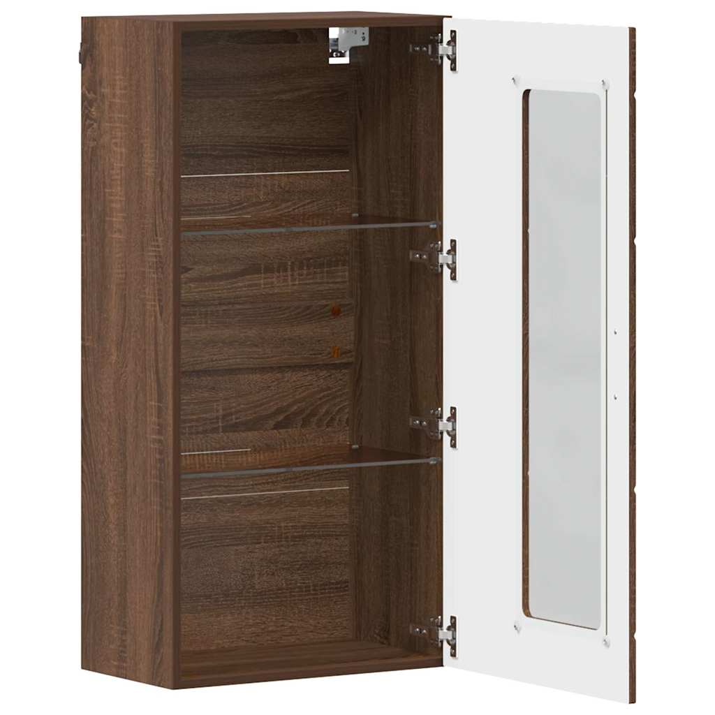 Holzschrank | Wandschrank | Vitrine | mit Glastür | Schrankmöbel | Wandmontiert