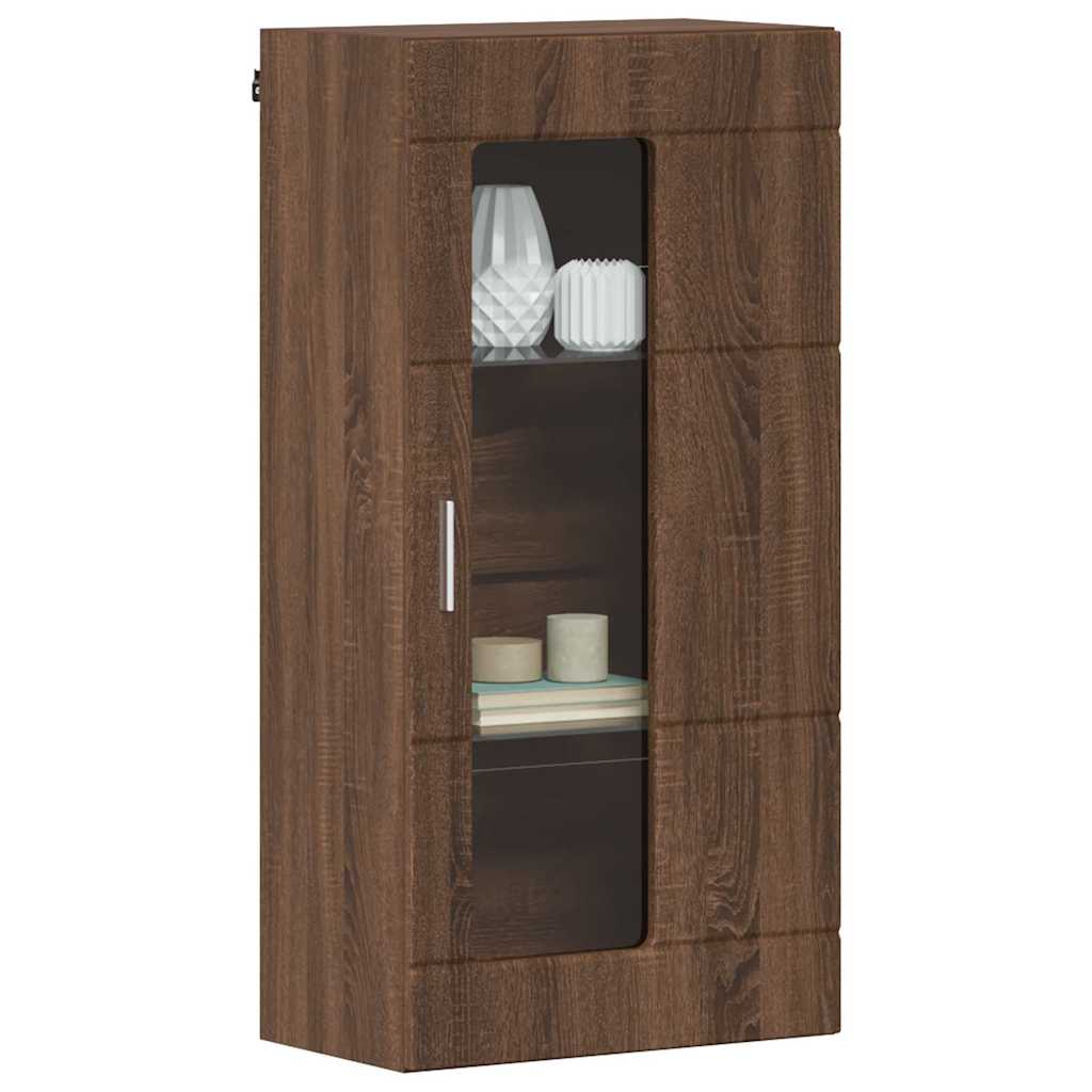 Holzschrank | Wandschrank | Vitrine | mit Glastür | Schrankmöbel | Wandmontiert