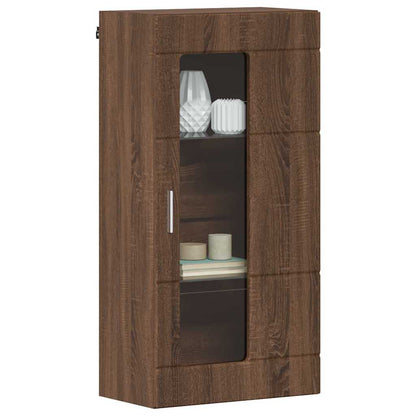 Holzschrank | Wandschrank | Vitrine | mit Glastür | Schrankmöbel | Wandmontiert