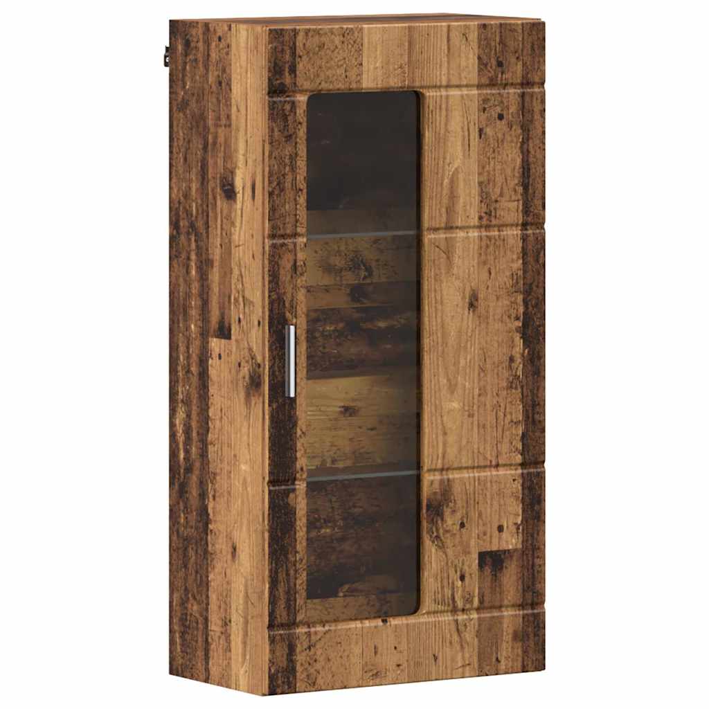 Holzschrank | Wandschrank | Vitrine | mit Glastür | Schrankmöbel | Wandmontiert