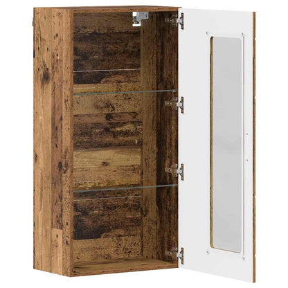 Holzschrank | Wandschrank | Vitrine | mit Glastür | Schrankmöbel | Wandmontiert