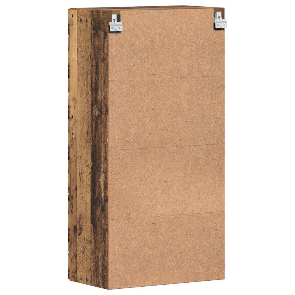 Holzschrank | Wandschrank | Vitrine | mit Glastür | Schrankmöbel | Wandmontiert