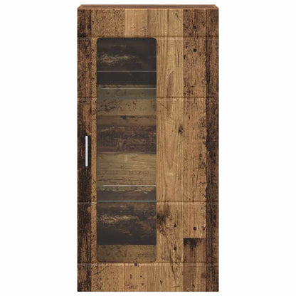 Holzschrank | Wandschrank | Vitrine | mit Glastür | Schrankmöbel | Wandmontiert