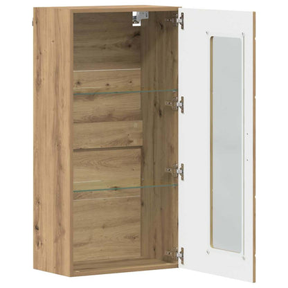 Holzschrank | Wandschrank | Vitrine | mit Glastür | Schrankmöbel | Wandmontiert