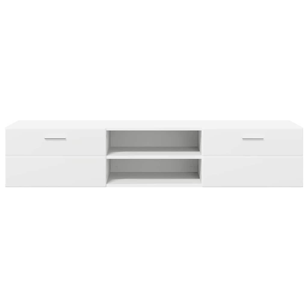 Wandmontiertes Lowboard | Holzschrank | Wandschrank | 2 Schubladen | 150 cm
