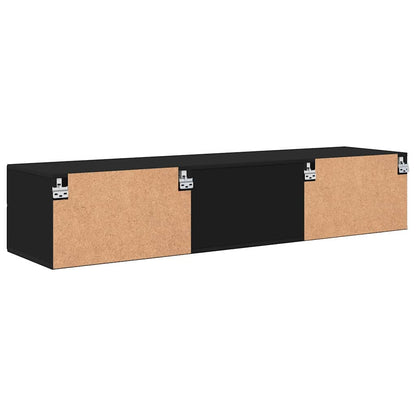 Wandmontiertes Lowboard | Holzschrank | Wandschrank | 2 Schubladen | 150 cm