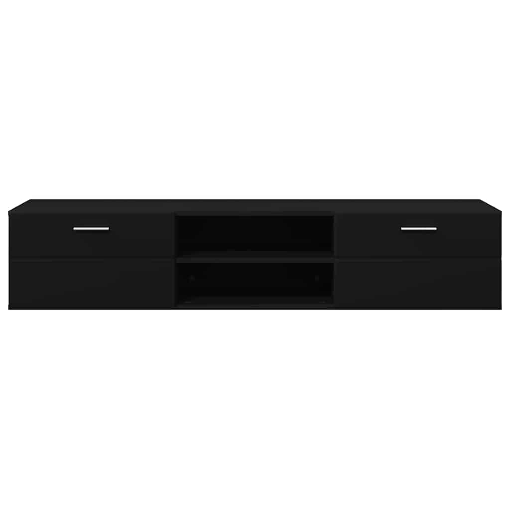 Wandmontiertes Lowboard | Holzschrank | Wandschrank | 2 Schubladen | 150 cm
