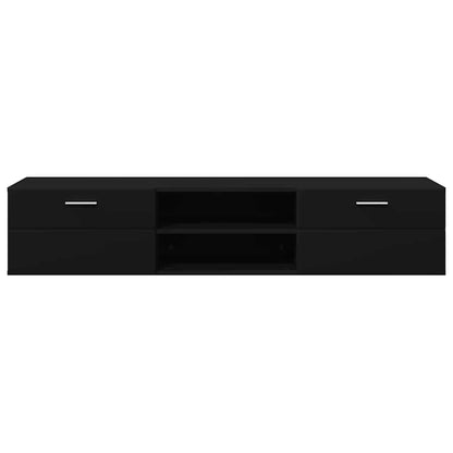 Wandmontiertes Lowboard | Holzschrank | Wandschrank | 2 Schubladen | 150 cm