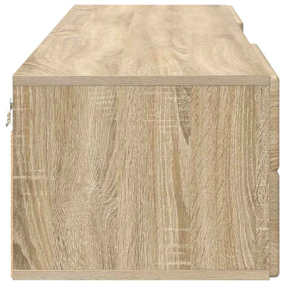 Wandmontiertes Lowboard | Holzschrank | Wandschrank | 2 Schubladen | 150 cm