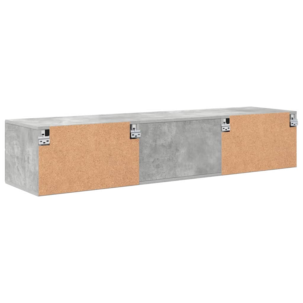 Wandmontiertes Lowboard | Holzschrank | Wandschrank | 2 Schubladen | 150 cm