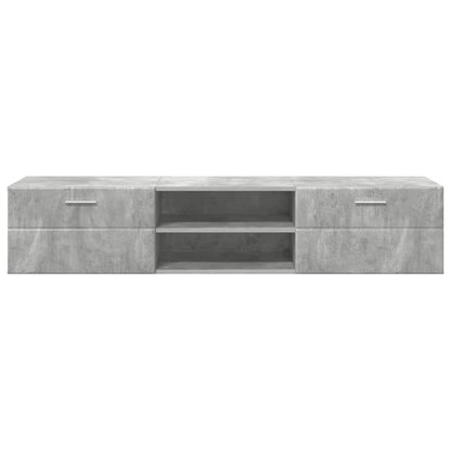 Wandmontiertes Lowboard | Holzschrank | Wandschrank | 2 Schubladen | 150 cm