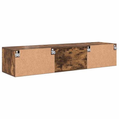 Wandmontiertes Lowboard | Holzschrank | Wandschrank | 2 Schubladen | 150 cm
