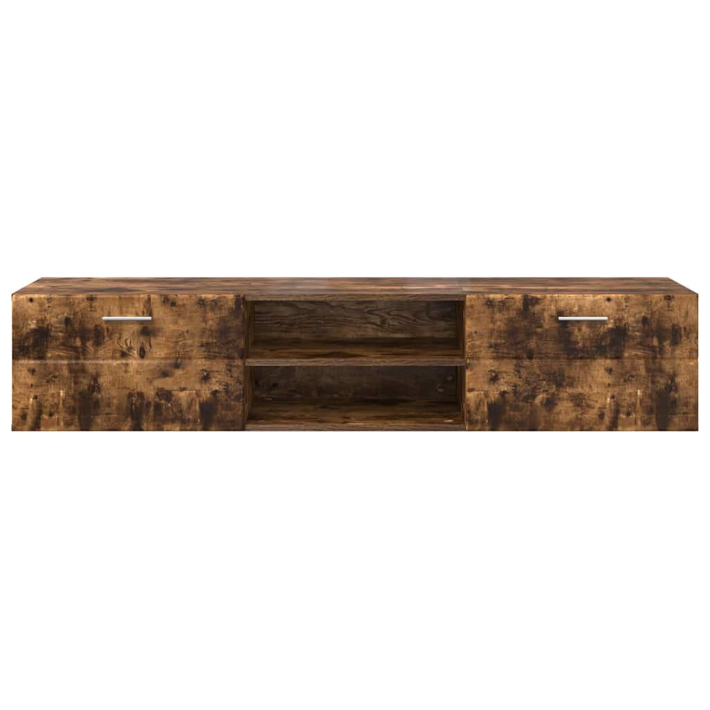 Wandmontiertes Lowboard | Holzschrank | Wandschrank | 2 Schubladen | 150 cm