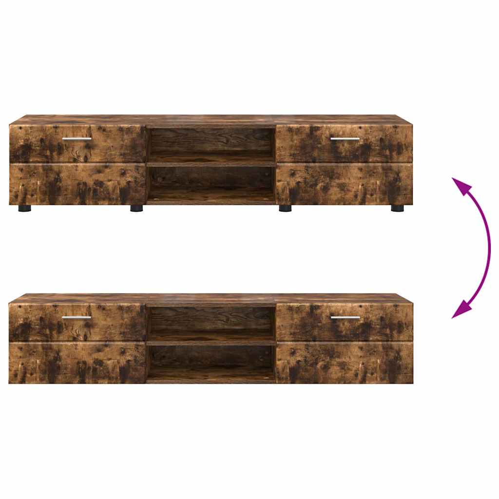 Wandmontiertes Lowboard | Holzschrank | Wandschrank | 2 Schubladen | 150 cm