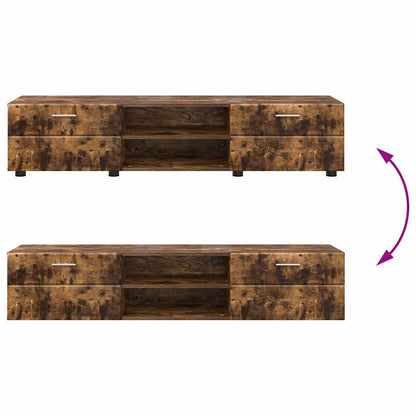 Wandmontiertes Lowboard | Holzschrank | Wandschrank | 2 Schubladen | 150 cm