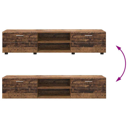 Wandmontiertes Lowboard | Holzschrank | Wandschrank | 2 Schubladen | 150 cm