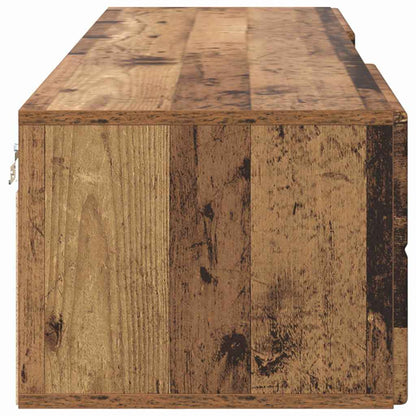 Wandmontiertes Lowboard | Holzschrank | Wandschrank | 2 Schubladen | 150 cm
