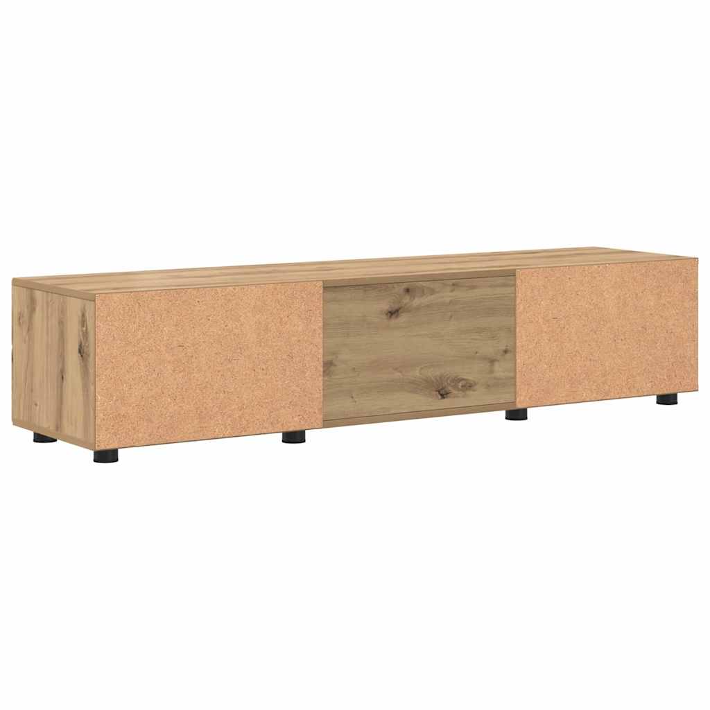Wandmontiertes Lowboard | Holzschrank | Wandschrank | 2 Schubladen | 150 cm