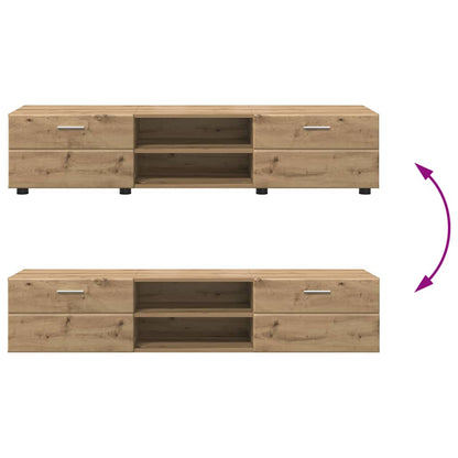 Wandmontiertes Lowboard | Holzschrank | Wandschrank | 2 Schubladen | 150 cm