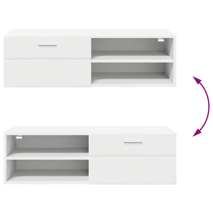 TOP Wandschrank | 1 Schublade | Wandmontiertes Lowboard | Holzschrank | 100 cm