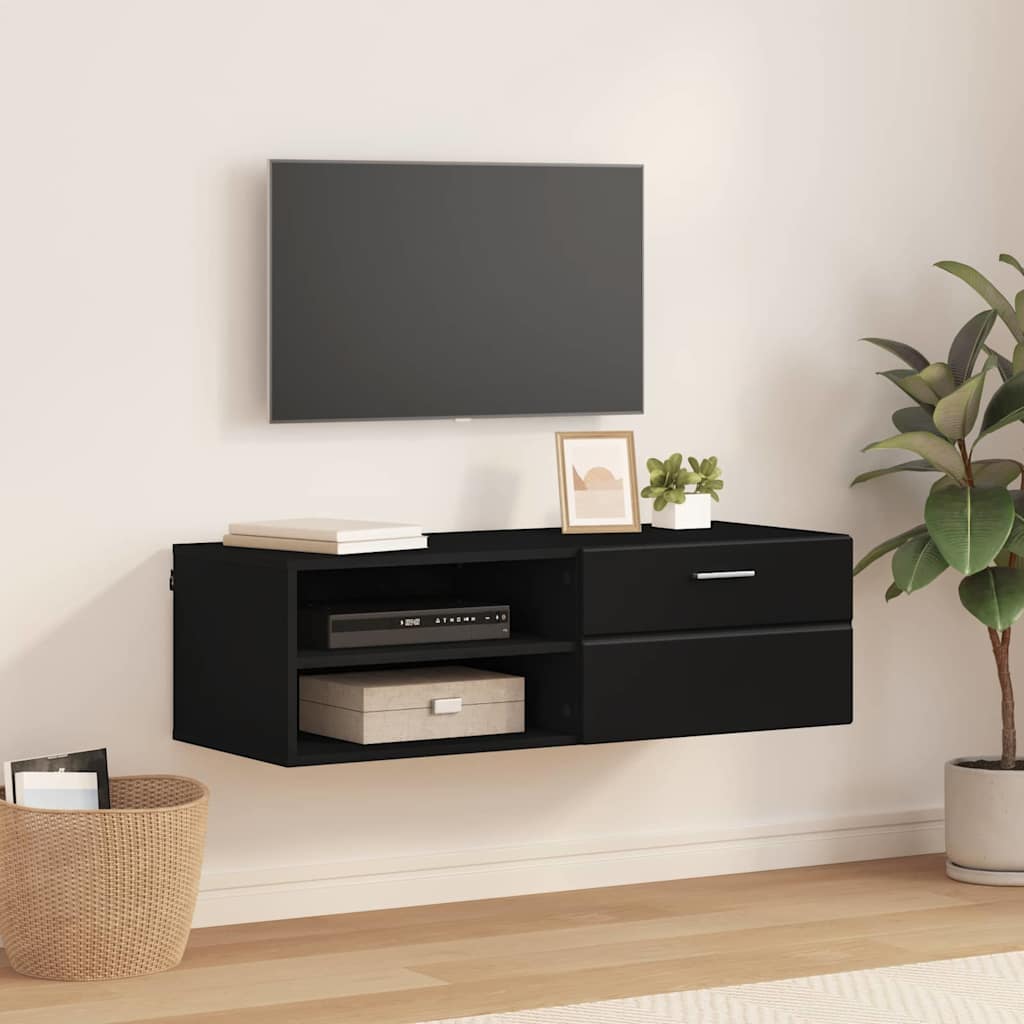 TOP Wandschrank | 1 Schublade | Wandmontiertes Lowboard | Holzschrank | 100 cm