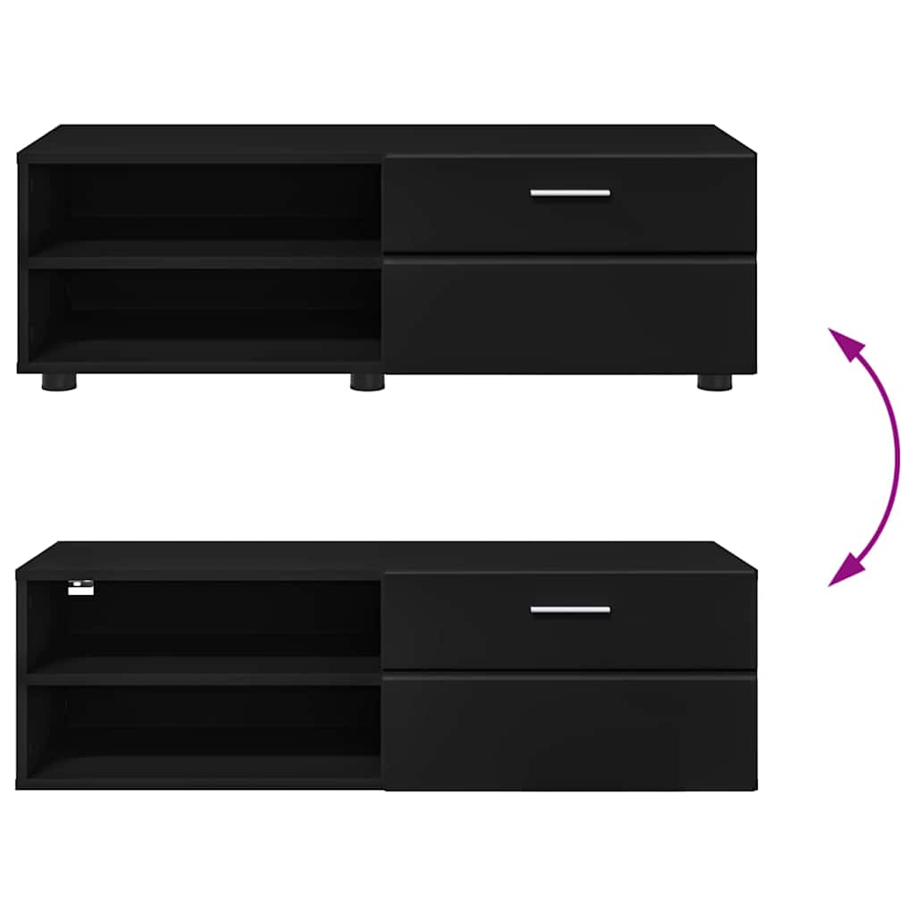 TOP Wandschrank | 1 Schublade | Wandmontiertes Lowboard | Holzschrank | 100 cm