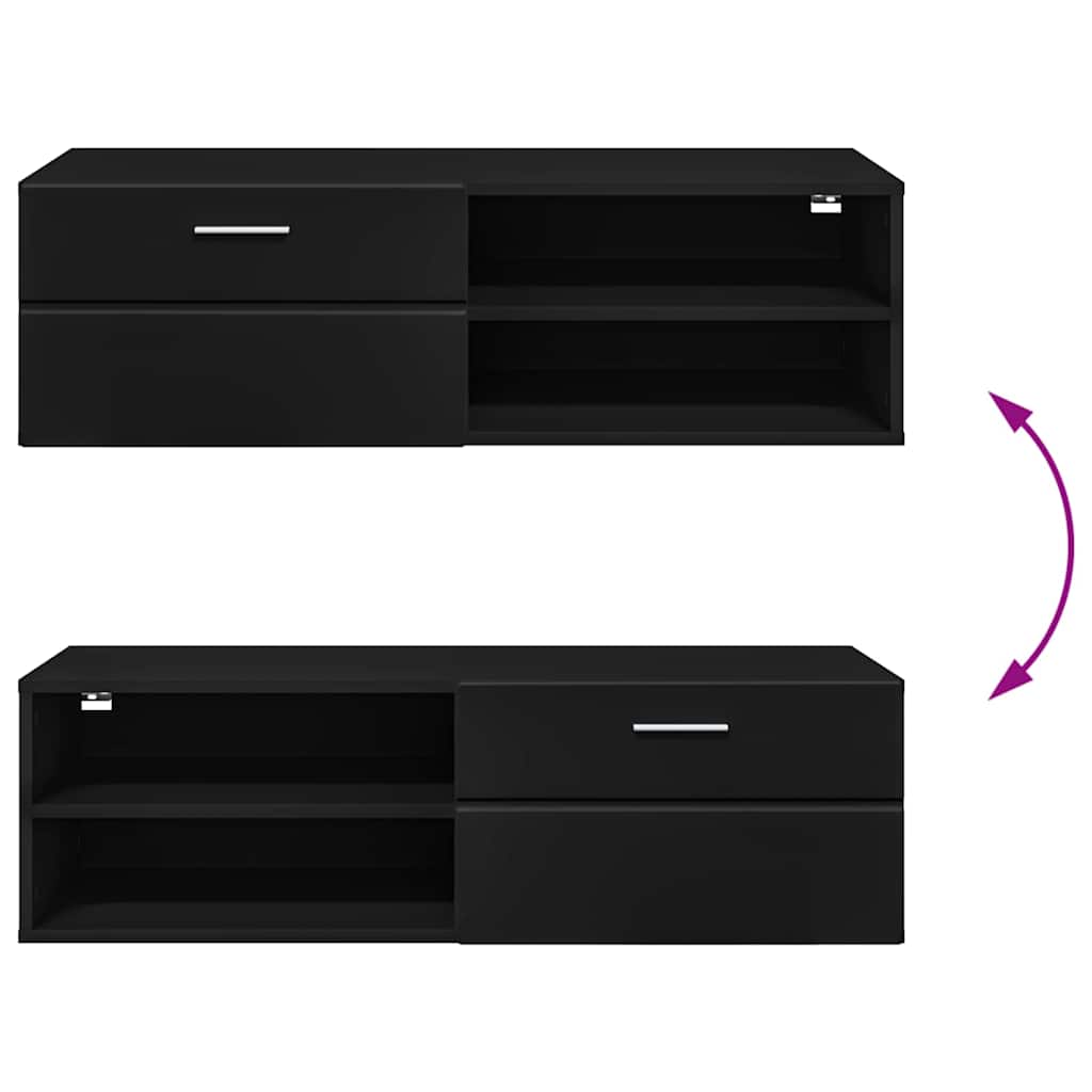 TOP Wandschrank | 1 Schublade | Wandmontiertes Lowboard | Holzschrank | 100 cm