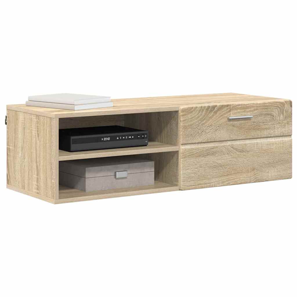 TOP Wandschrank | 1 Schublade | Wandmontiertes Lowboard | Holzschrank | 100 cm