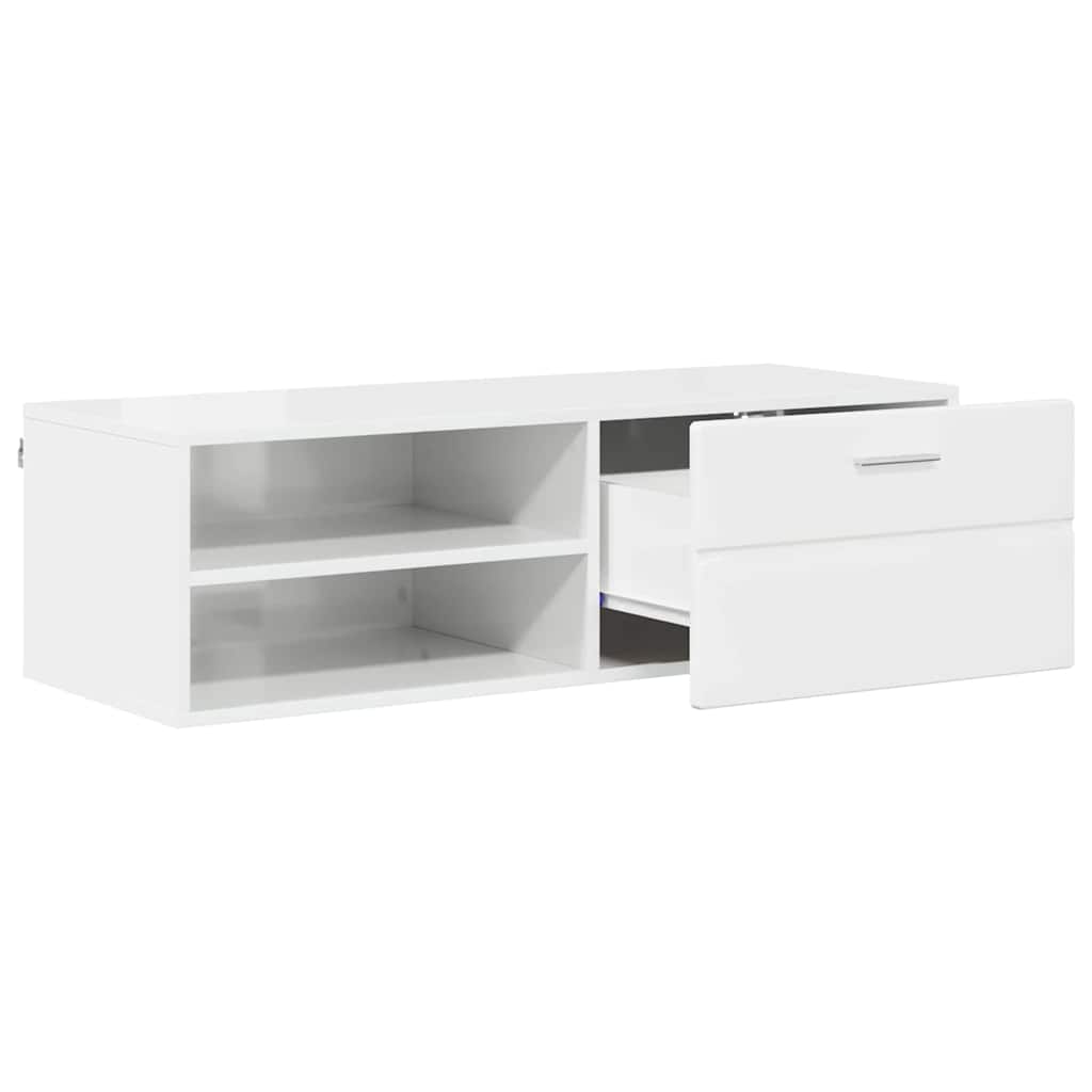 TOP Wandschrank | 1 Schublade | Wandmontiertes Lowboard | Holzschrank | 100 cm
