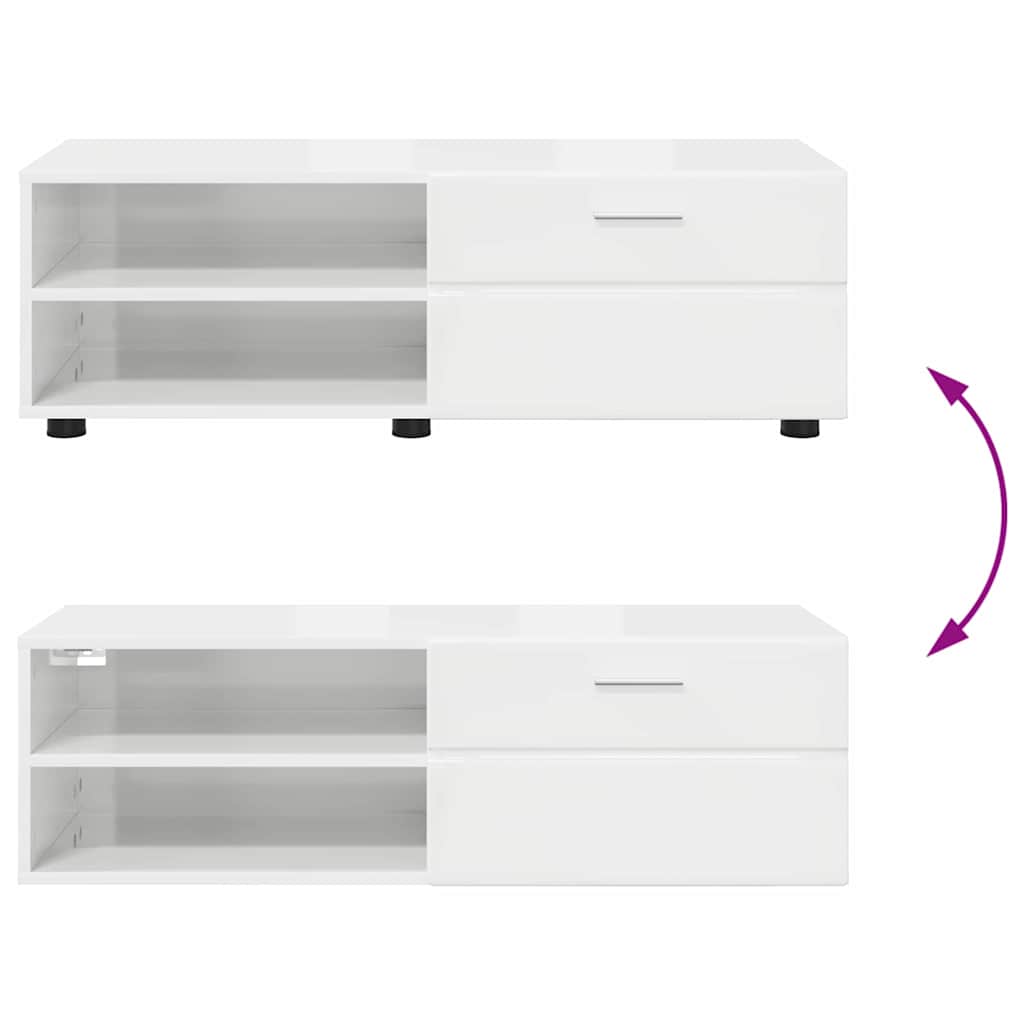TOP Wandschrank | 1 Schublade | Wandmontiertes Lowboard | Holzschrank | 100 cm