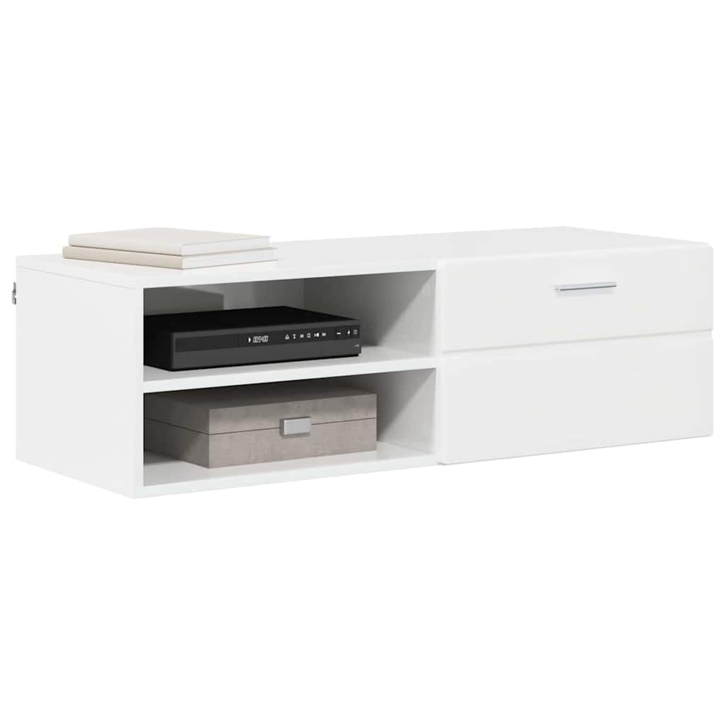TOP Wandschrank | 1 Schublade | Wandmontiertes Lowboard | Holzschrank | 100 cm