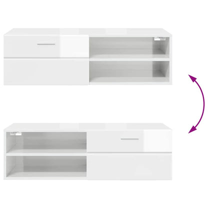 TOP Wandschrank | 1 Schublade | Wandmontiertes Lowboard | Holzschrank | 100 cm