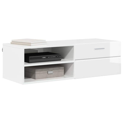 TOP Wandschrank | 1 Schublade | Wandmontiertes Lowboard | Holzschrank | 100 cm