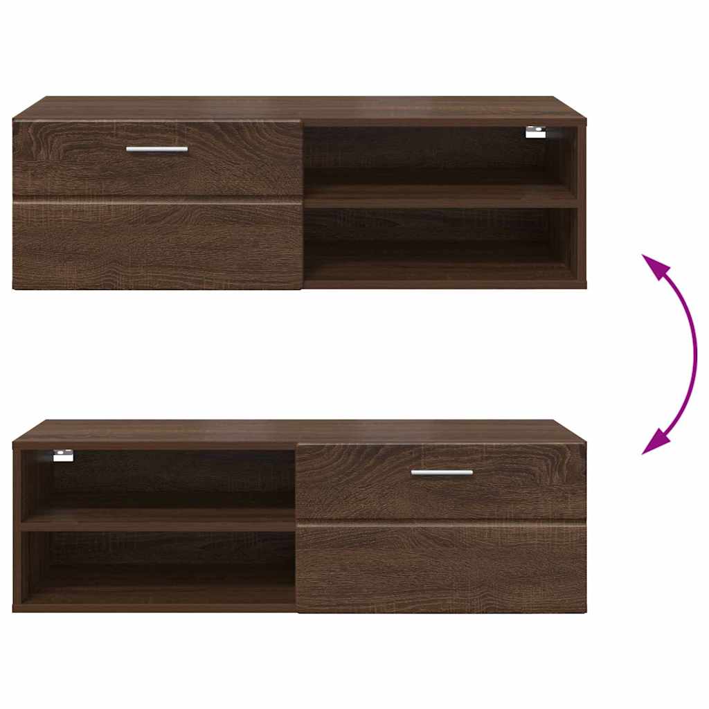 TOP Wandschrank | 1 Schublade | Wandmontiertes Lowboard | Holzschrank | 100 cm