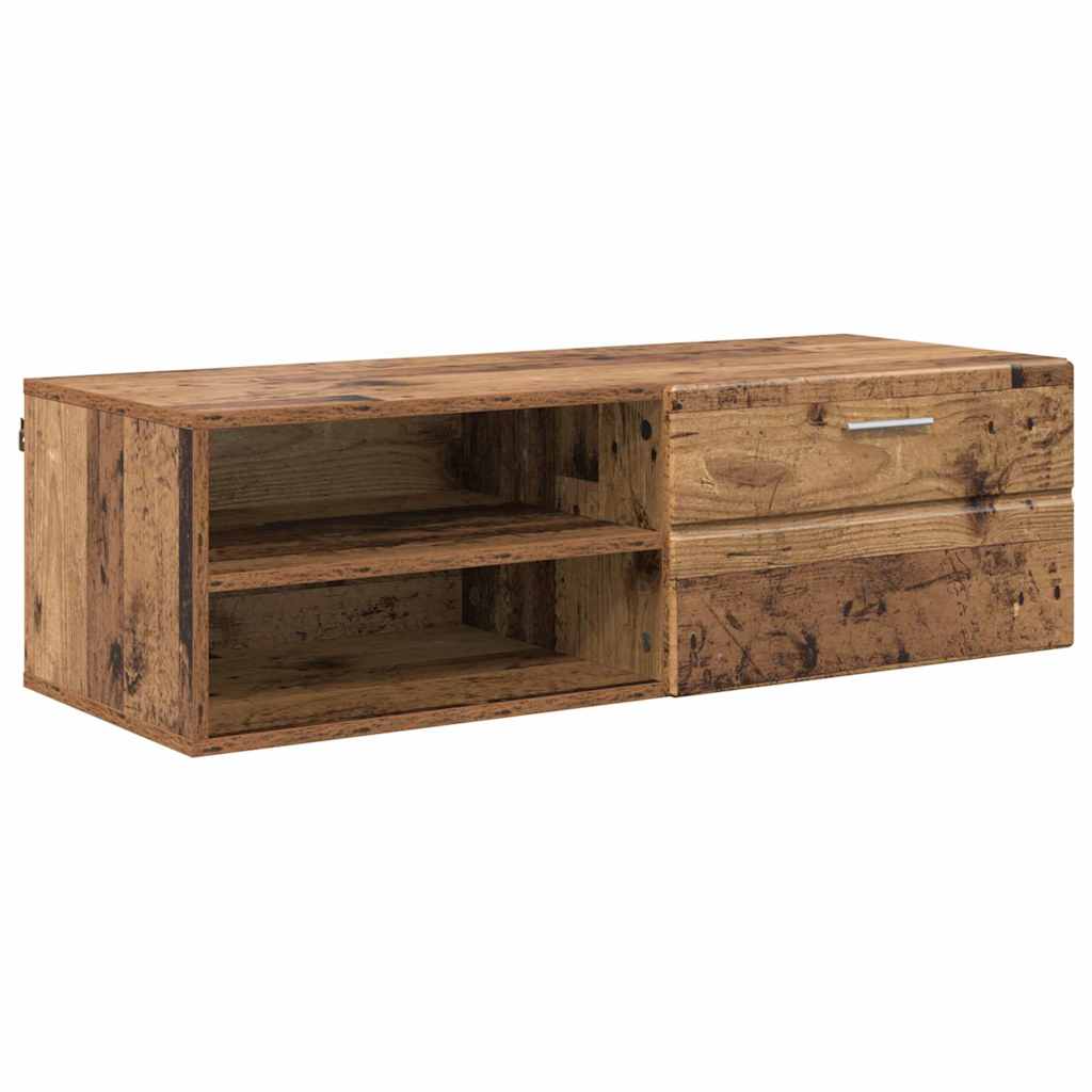 TOP Wandschrank | 1 Schublade | Wandmontiertes Lowboard | Holzschrank | 100 cm