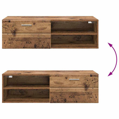 TOP Wandschrank | 1 Schublade | Wandmontiertes Lowboard | Holzschrank | 100 cm