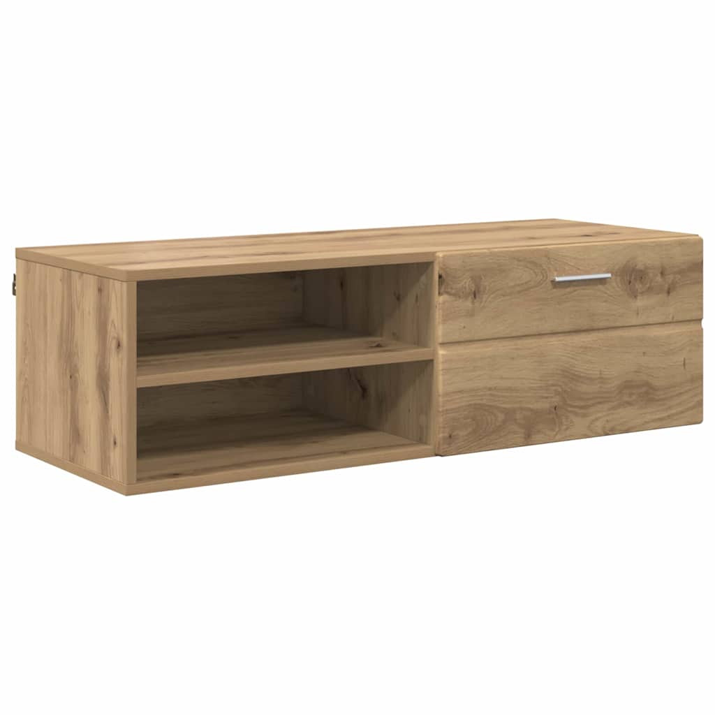 TOP Wandschrank | 1 Schublade | Wandmontiertes Lowboard | Holzschrank | 100 cm