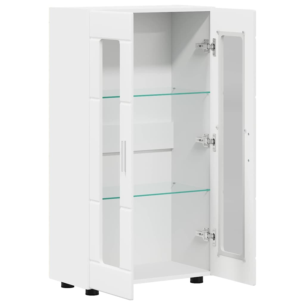 Sideboard | Kommode | Vitrinenschrank | Glastüren | Wohnzimmermöbel | 103 cm