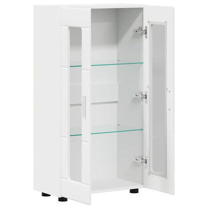 Sideboard | Kommode | Vitrinenschrank | Glastüren | Wohnzimmermöbel | 103 cm
