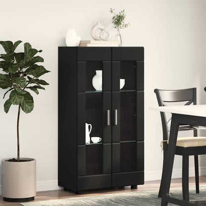 Sideboard | Kommode | Vitrinenschrank | Glastüren | Wohnzimmermöbel | 103 cm