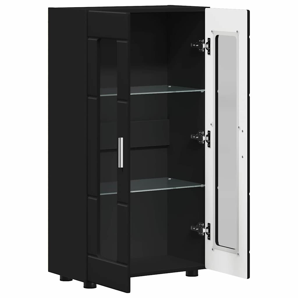 Sideboard | Kommode | Vitrinenschrank | Glastüren | Wohnzimmermöbel | 103 cm